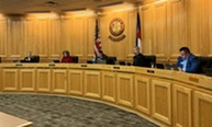 Weld County Board of Commissioners during meeting