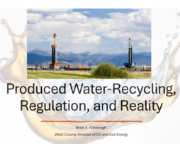 The title slide to Cavanagh's presentation in February.