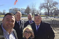 Commissioners with staff members of the Department of Intergovernmental Affairs.