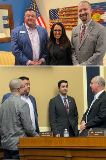 Commissioners with Reps. Lauren Bobert and Gabe Evans.