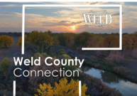 Weld County Connection video with sunset over Poudre river