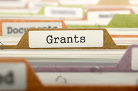 Folders with the word "Grants" on one of them.  