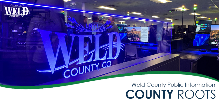 Weld County sign in 911 call center