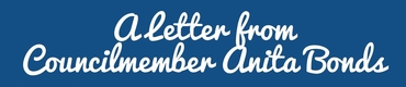 Letter from Councilmember Bonds