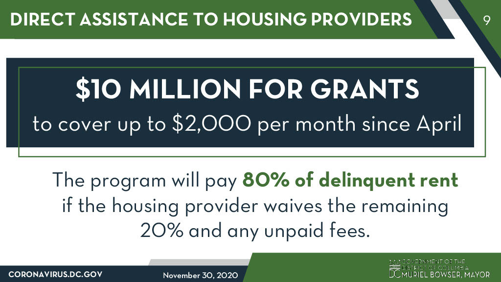 Mayor Bowser Announces $350 Million Rent and Utility Assistance Program for  DC Residents