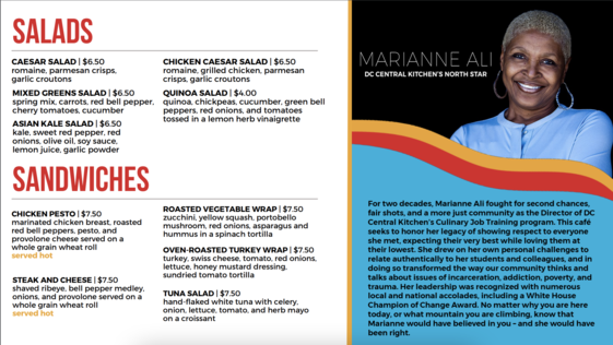 Marianne's Cafe Menu #2