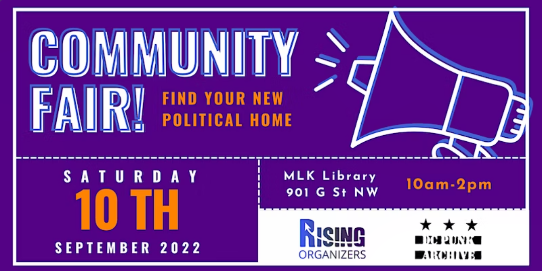 Home Rule: DC Community Organizing Fair Event Graphic