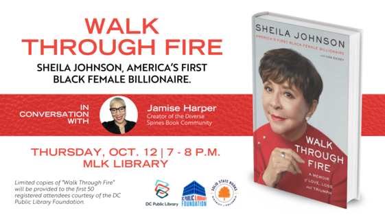Walk Through Fire: Sheila Johnson Author Talk