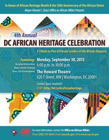 The African Beat: OAA News, Events, & Announcements, September 13, 2013