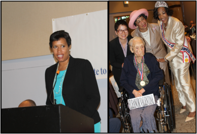 Mayor Bowser and Oldest with ED Newland