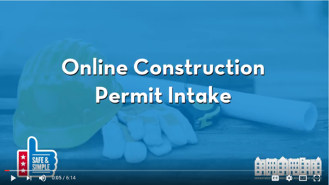 Online Construction Permit Intake Video