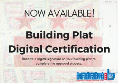 Now Available - Building Plat Certification
