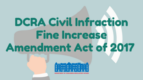 DCRA Infraction Fine Increase Amendment Act of 2017