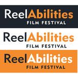 ReelAbilities logo in black, white, and orange