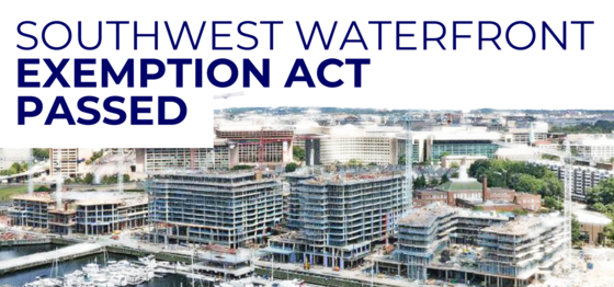 Southwest Waterfront Exemption Act Passed