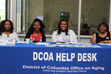 Image of DCOA Help DESK at Senior Symposium