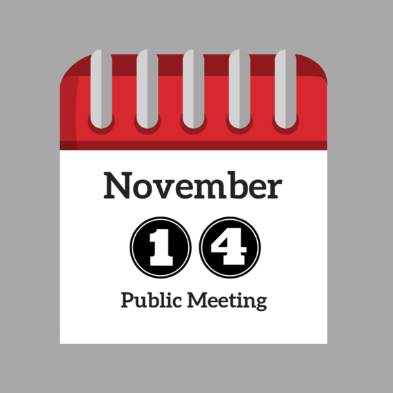 November 14 Public Meeting