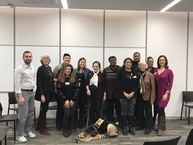 Commissioners and DD Council Members smile as a group