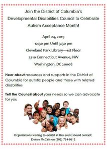 Autism Acceptance Month Celebration Flyer