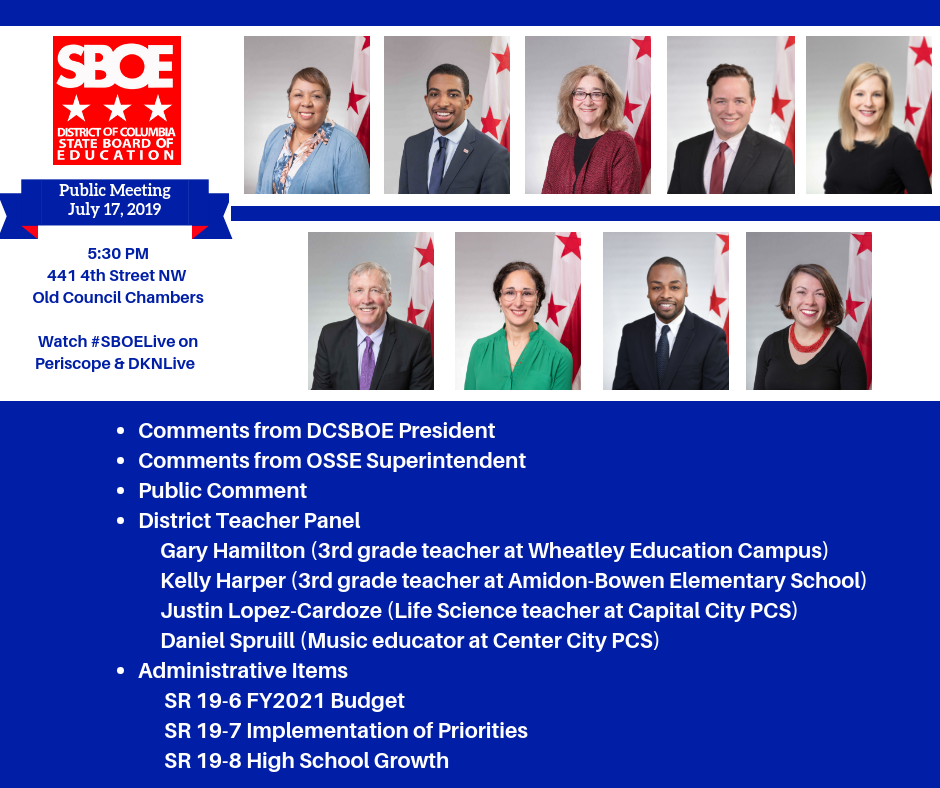 July 2019 Public Meeting