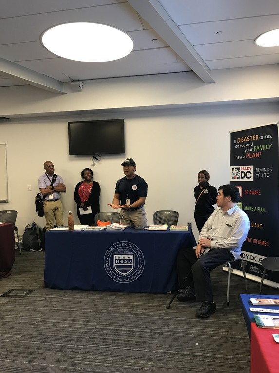 HSEMA speaking at resource fair