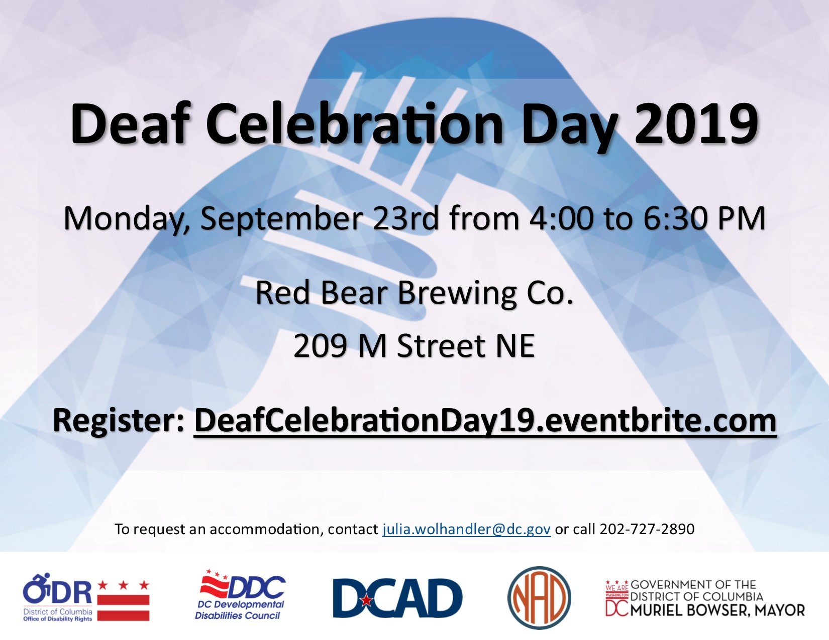 Deaf Celebration Day Flyer