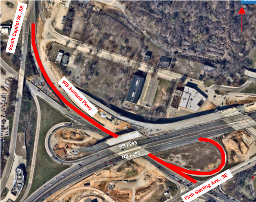 DDOT Traffic Advisory: Temporary Lane Closures on Suitland Parkway SE