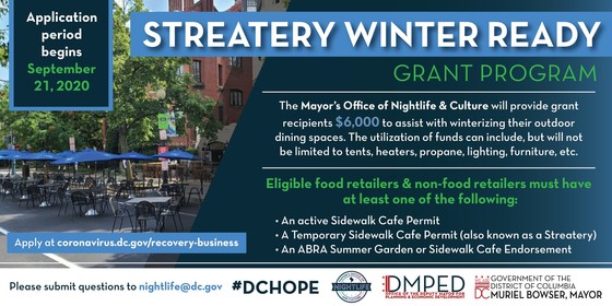Streatery Winter Ready Grant Program