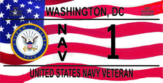 Veterans Plate Navy