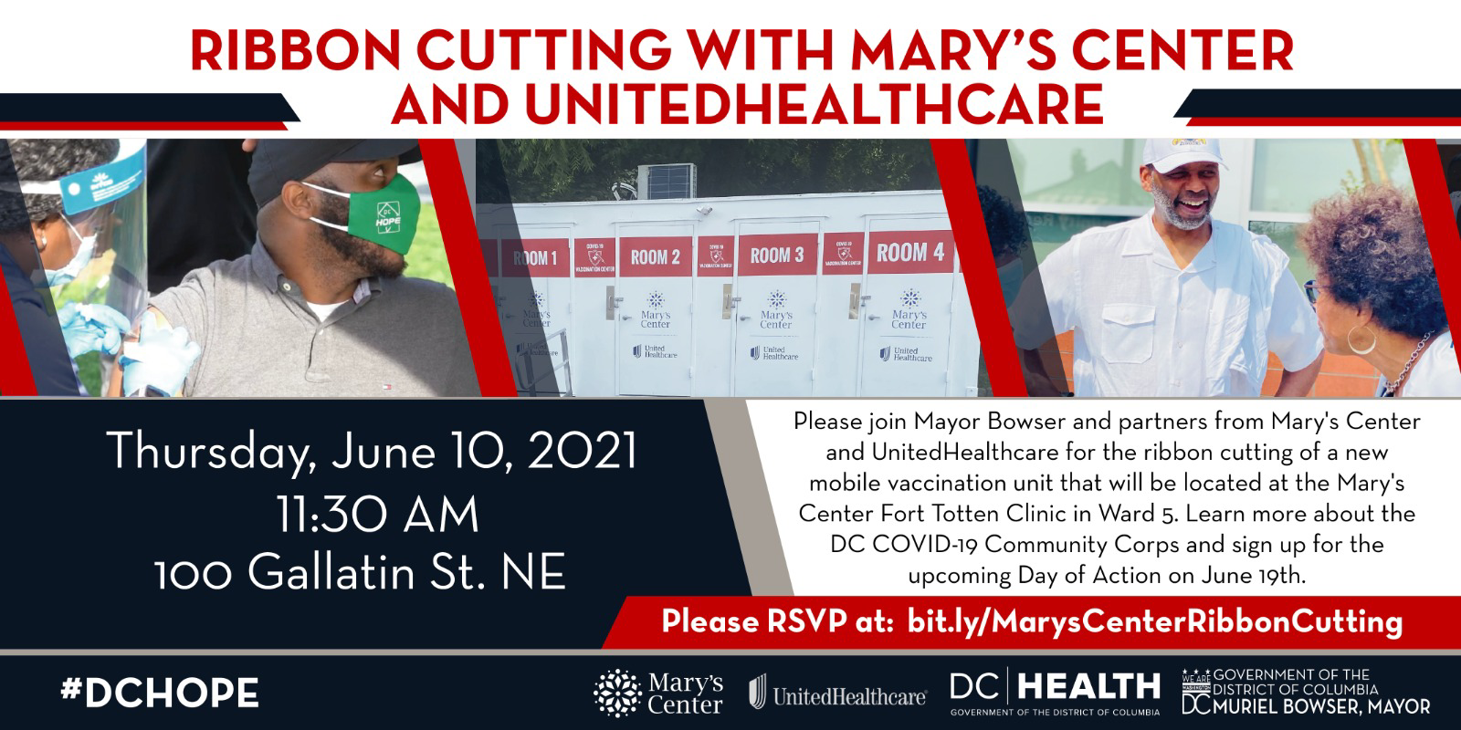 Join Mayor Bowser for the ribbon cutting of a new mobile vaccination