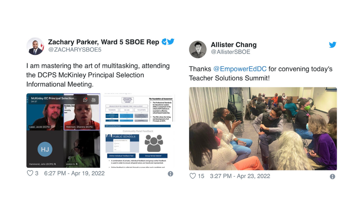 Screenshot of Zachary Parker's and Allister Chang's tweets