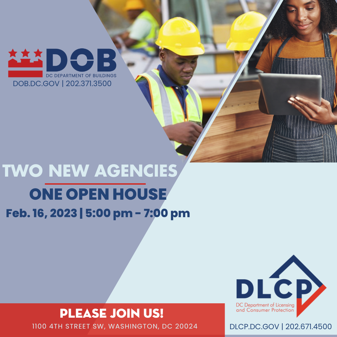 DOB and DLCP Open House Graphic