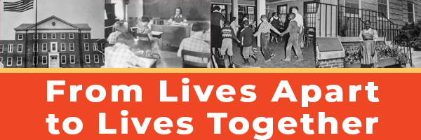 A banner design for upcoming video screening of From Lives Apart to Lives Together