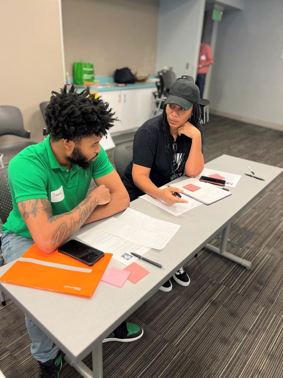 Job seekers at Anacostia Public Library Co-Creation Session