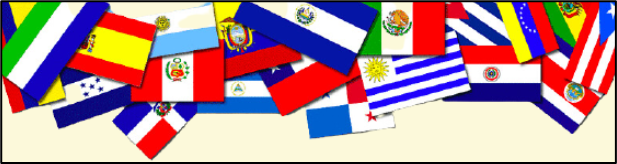Image of flags of Latin American countries 