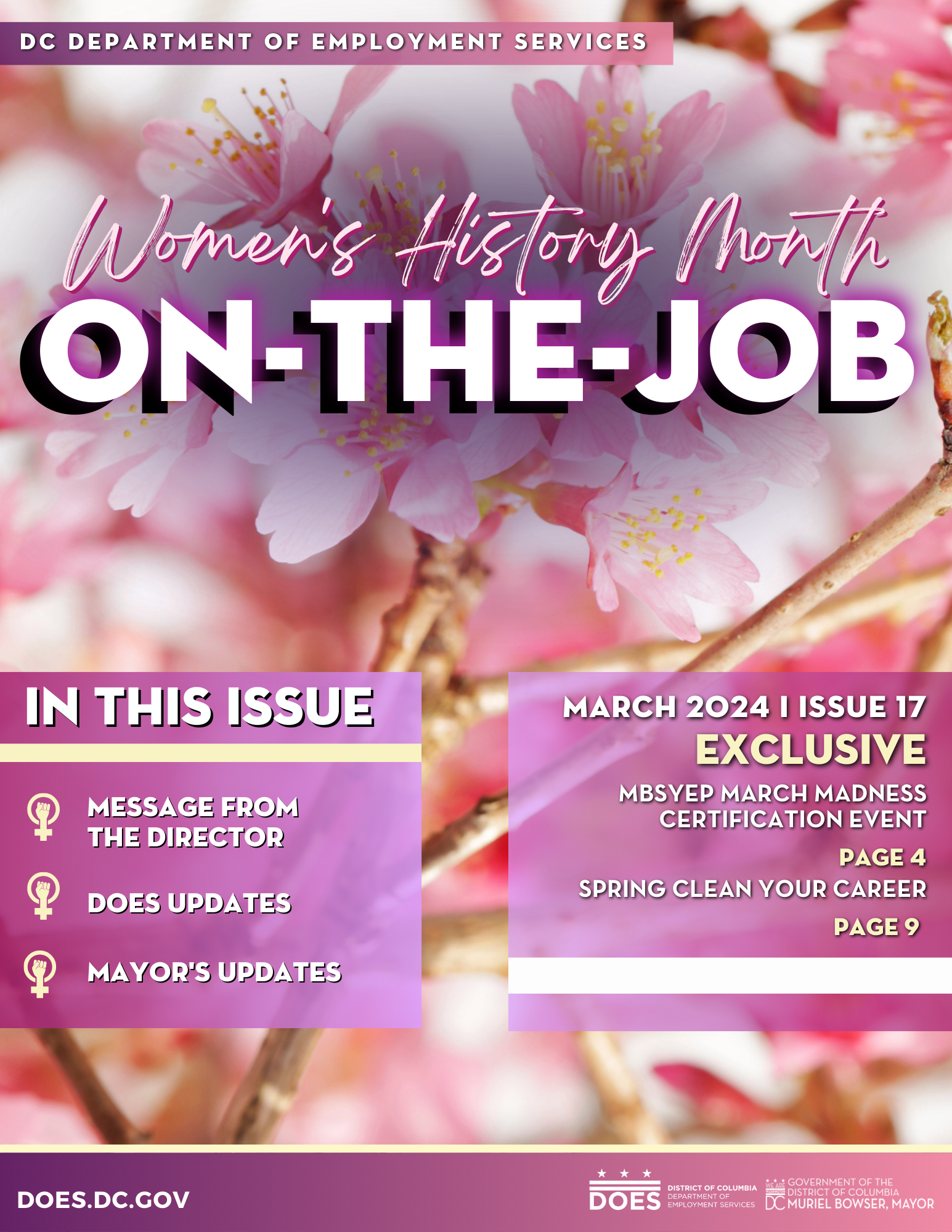 DOES March 2024 On-The-Job Newsletter