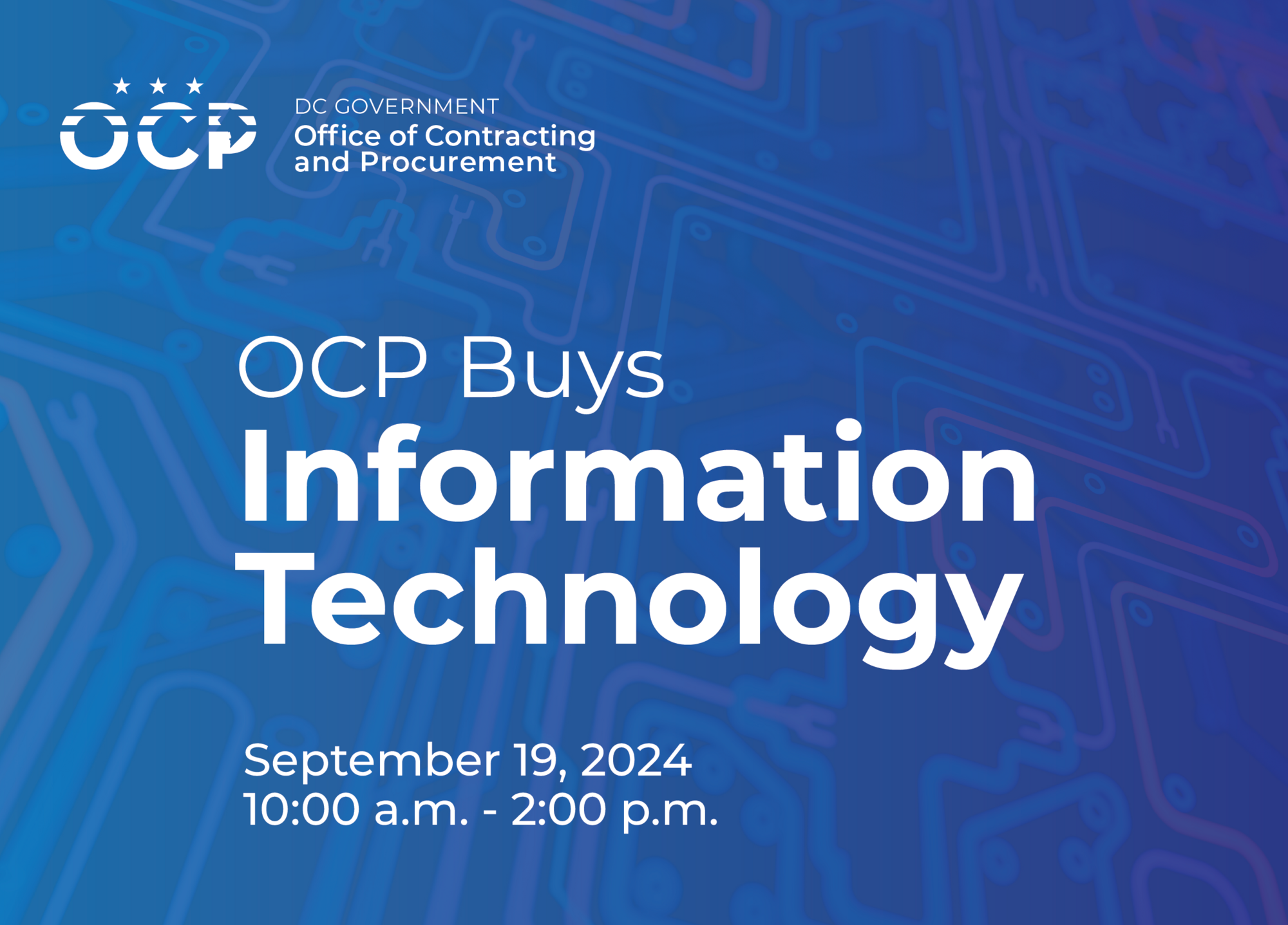 DC Office of Contracting and Procurement presents OCP Buys