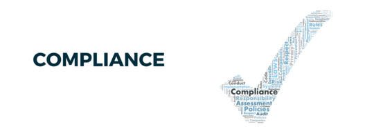 Compliance word cloud checkmark