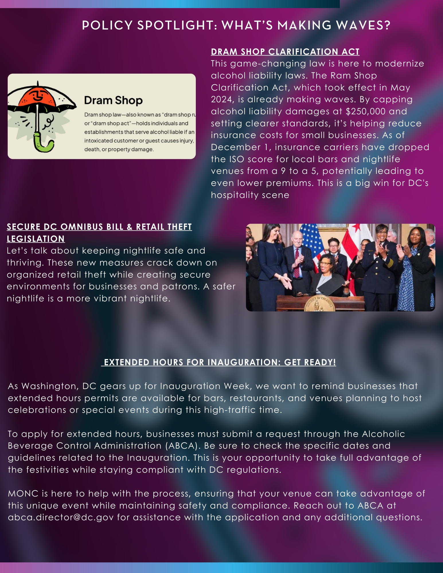 2 December MONC Newsletter