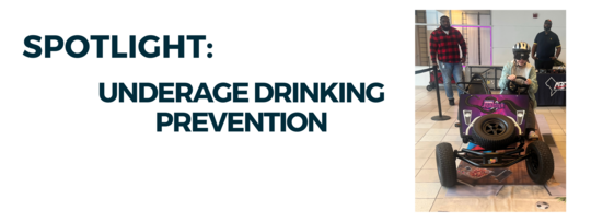 College student testing drunk goggles