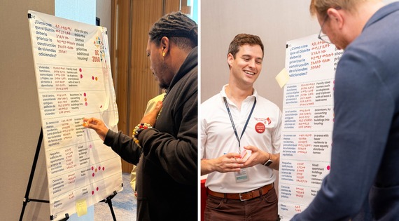 DC 2050 team tabling at DowntownDC BID Annual Meeting, June 18