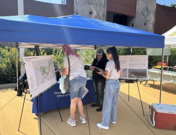 Poplar Point Plan team tabling 