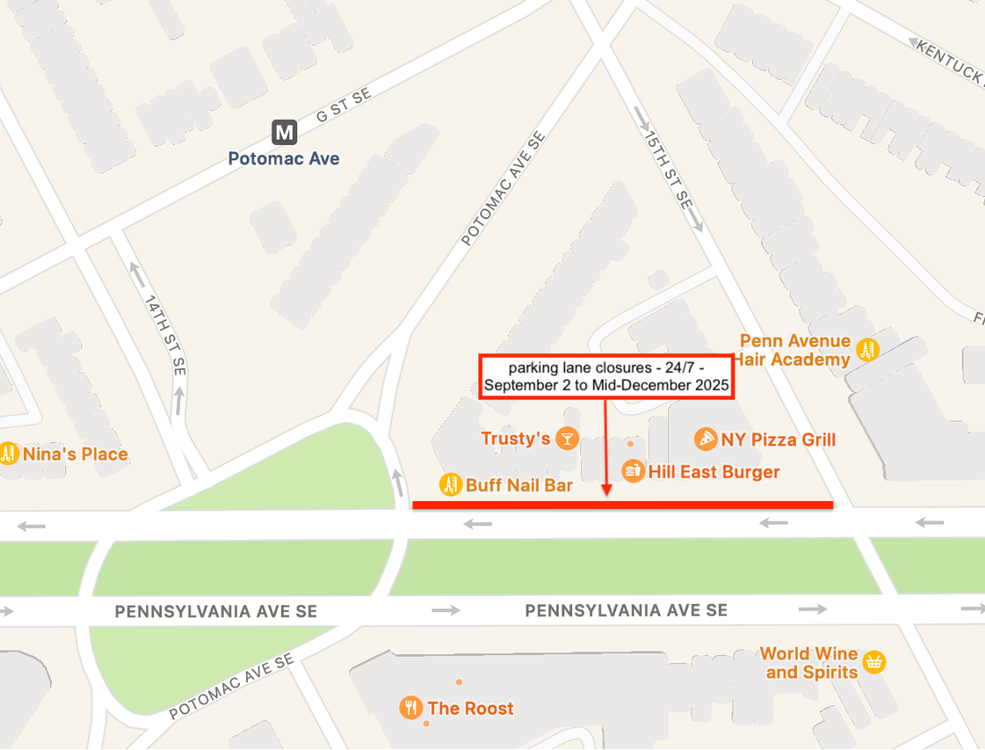 Penn-Potamac Parking Restriction Map