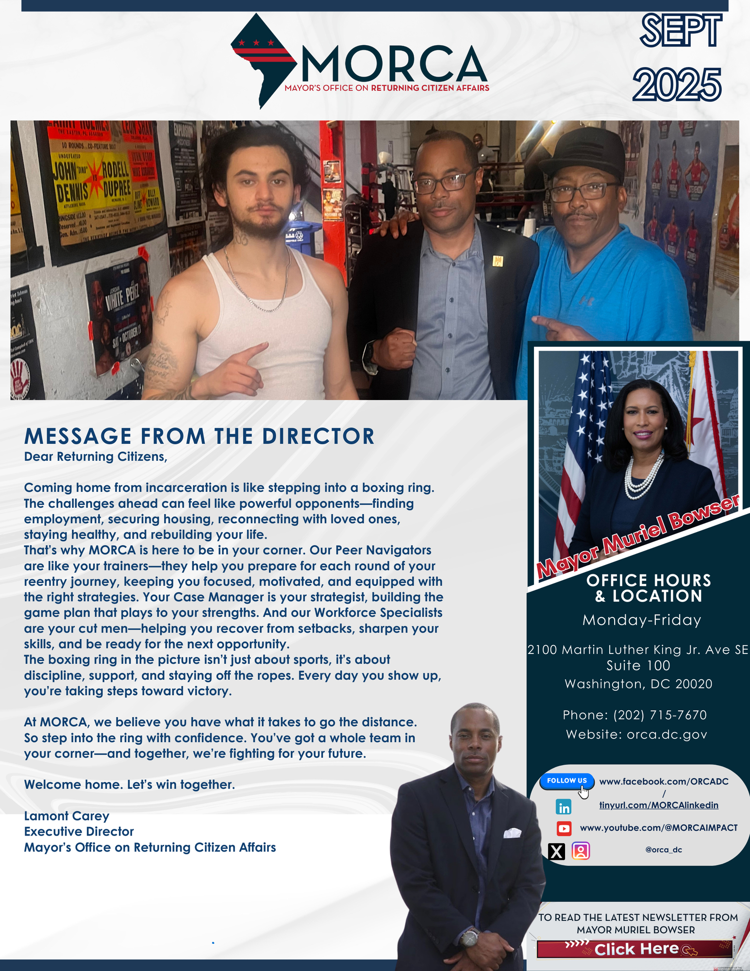 MORCA September Newsletter