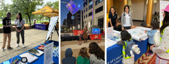 Collage of October outreach photos