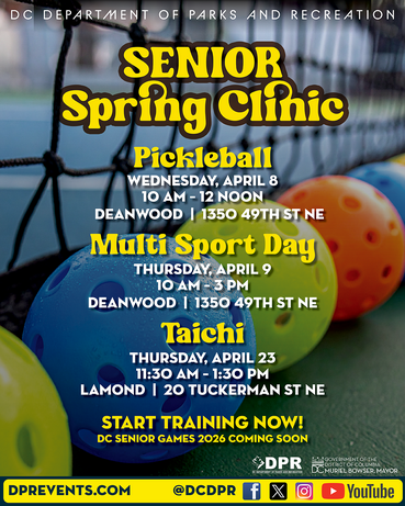 DPR has upcoming clinics for residents who want to train for the Senior Games.