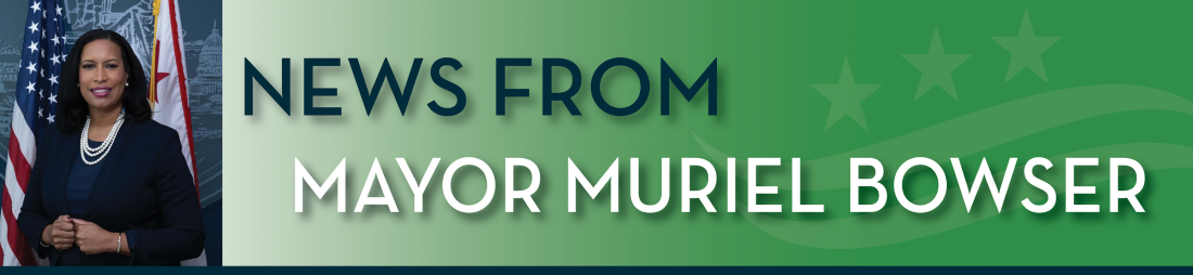 News from Mayor Muriel Bowser banner