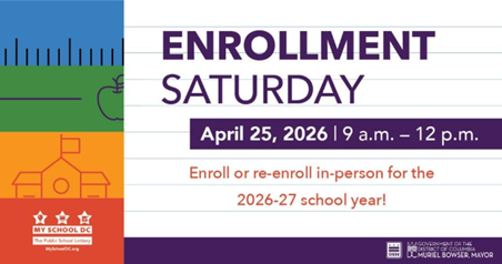 On Saturday, schools will open for in person enrollment. 