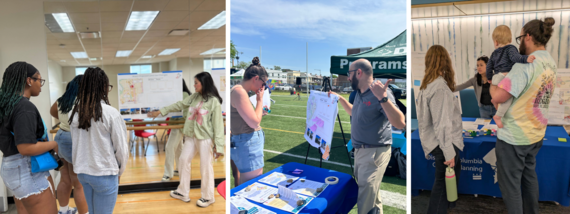 Collage of OP site walks from tabling and youth engagement in April 2026