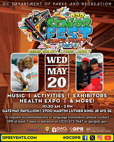 Senior Fest in DC is happening next week. 